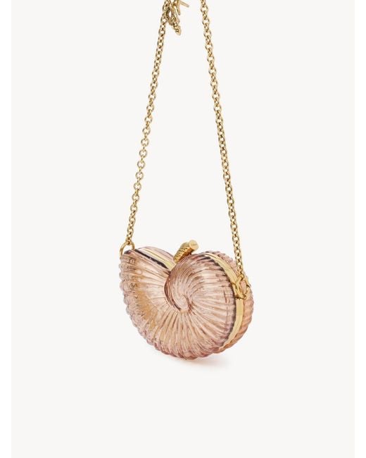 Chloé Pink Chloé Sea Treasures Shell Clutch Bag