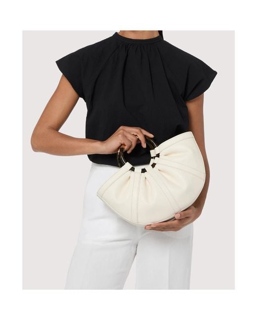 Coccinelle White Shell Medium Tote Bag