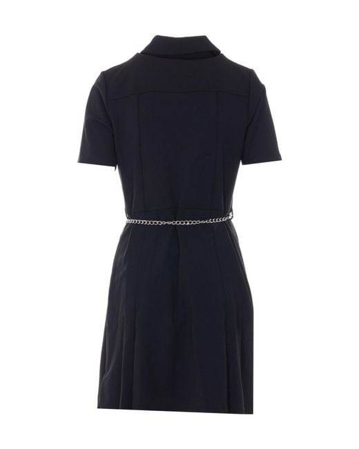 MICHAEL Michael Kors Blue Chain-Linked Shirt Dress