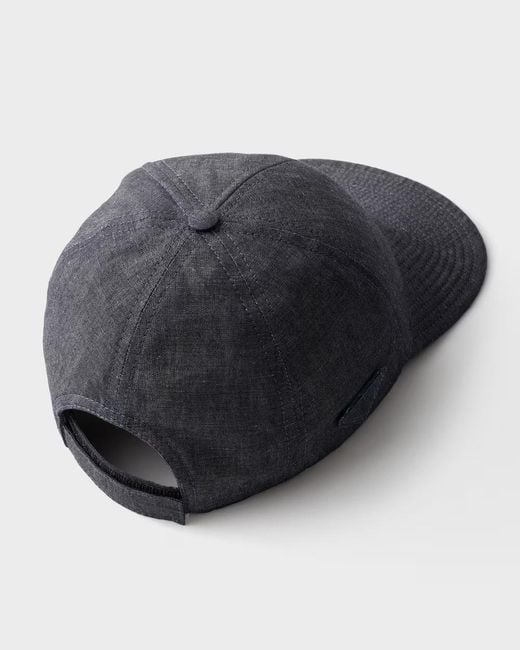 Prada Blue Denim Baseball Cap