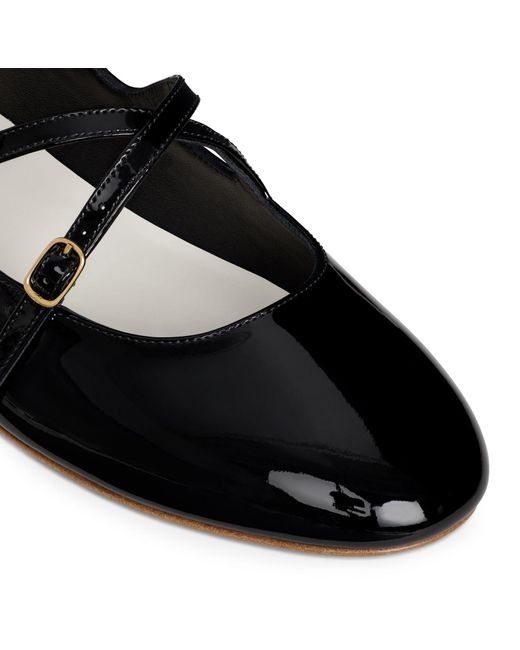 Céline Black Les Ballerines Criss-Cross Babies Ballerina