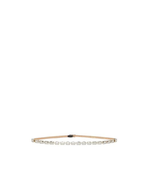 Max Mara White Metal Buckle Belt
