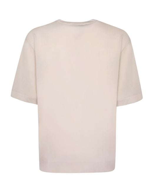 Officine Generale White Officine Générale Boxy Short-Sleeve T-Shirt for men