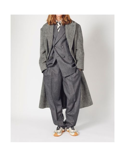 AMI Black Double Breasted Wool Blazer for men