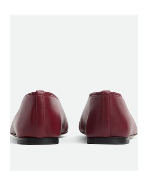 Bottega Veneta Red Rosa Ballerina Shoes
