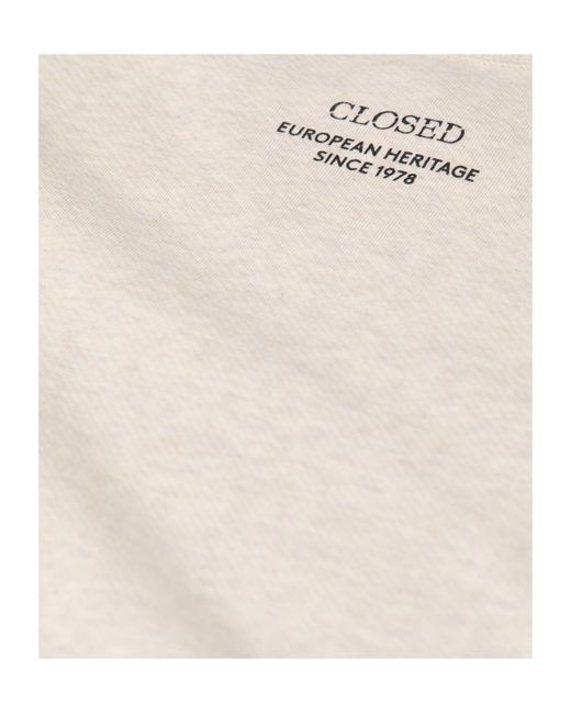 Closed Natural V-Neck Sweatshirt