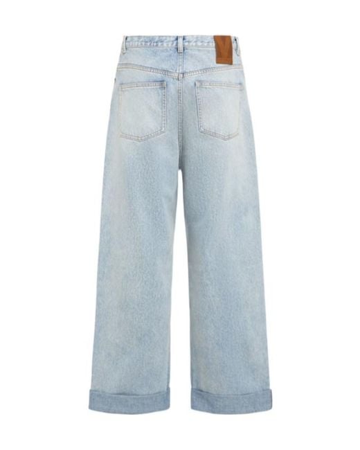 Valentino Blue Stonewashed Denim Jeans for men