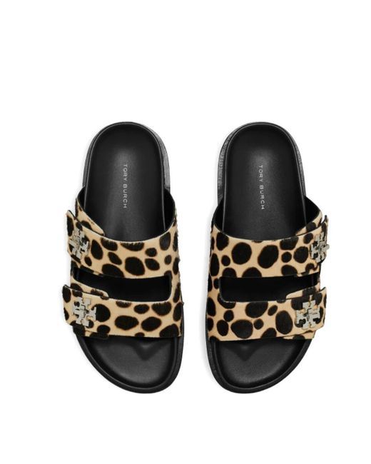 Tory Burch Black Turnlock Sport Slides
