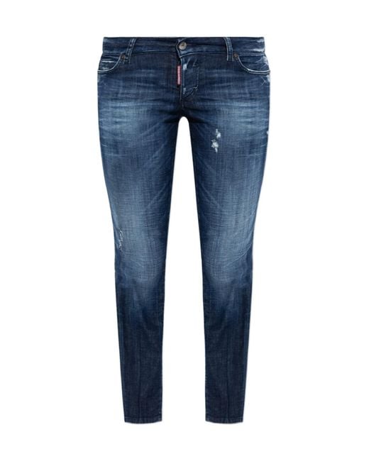DSquared² Blue Jennifer Distressed Jeans