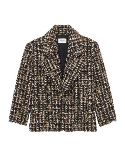 Saint Laurent Gray Long-Sleeved Jacket