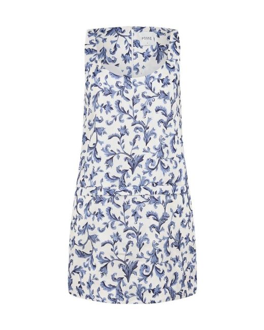 Posse Blue Printed Dress