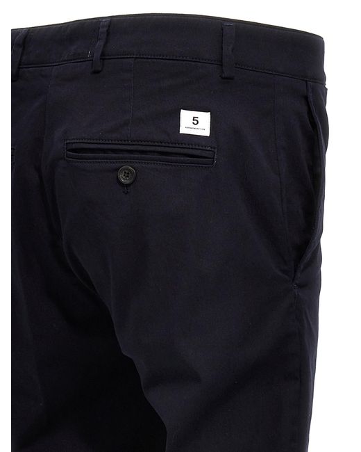 Department 5 Blue Classic Mike Trousers for men