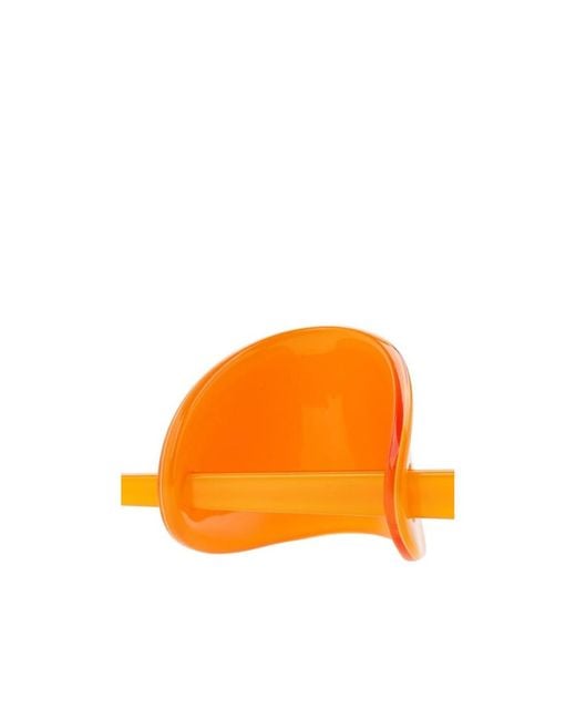 Etro Orange Logo Hair Accessories