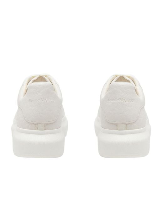 McQueen White Oversized Lace-Up Sneakers for men
