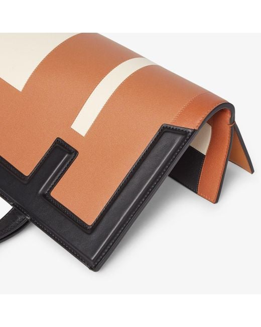Fendi White Flip Medium Tote Bag