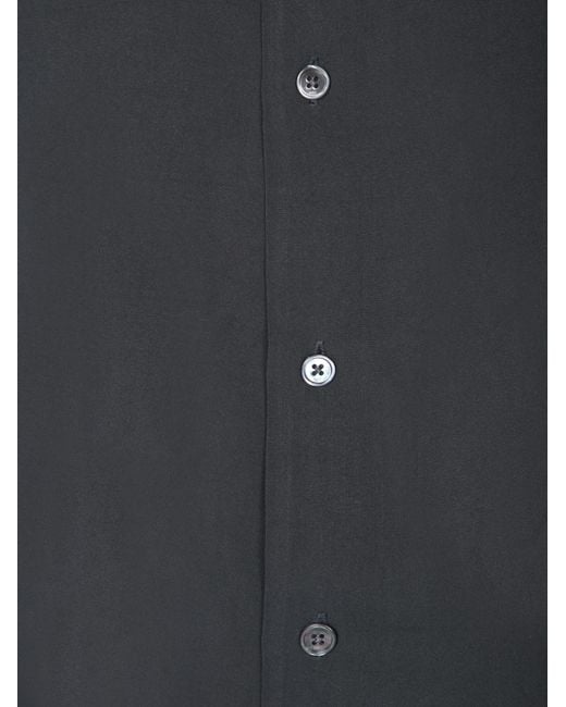 AMI Black Long Sleeve Buttoned Shirt for men