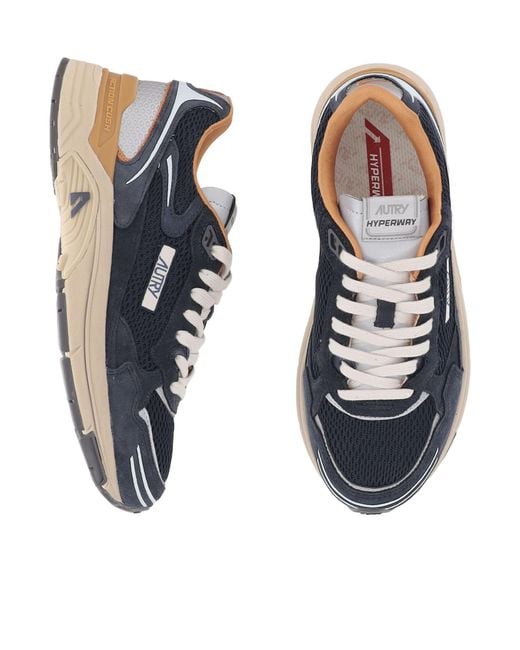 Autry Blue Hyperway Sneakers for men