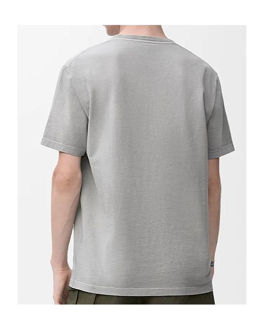 Loewe Gray Faded Anagram T-Shirt, Short Sleeves, 100% Cotton, Size: Small for men