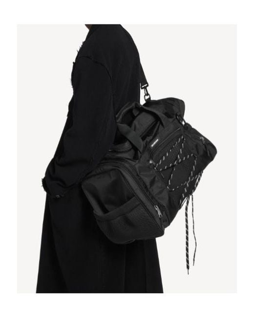 Balenciaga Black Hyke Gym Tote Bag for men
