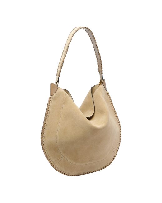 Isabel Marant Natural Oskan Hobo Shoulder Bag