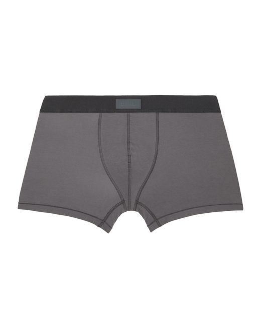 Skims Gray Logo Boxer Briefs Three-Pack for men