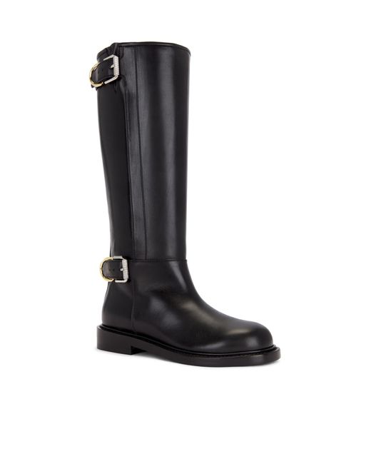 Givenchy Black Voyou Buckle Detailed Boots