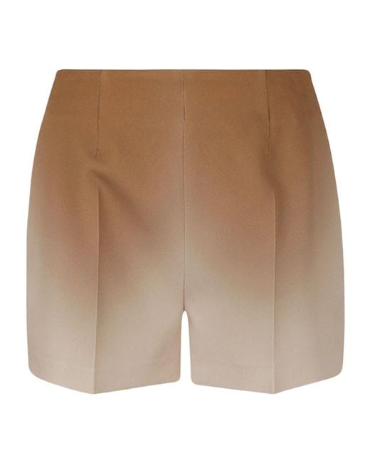Ermanno Scervino Brown High-Waist Gradient-Effect Shorts