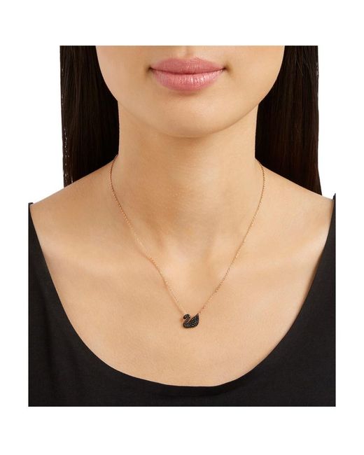 Swarovski White Swan Pendant Necklace