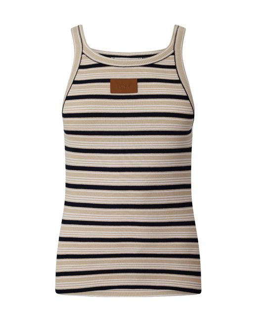 Fendi Gray Minimal Striped Tank Top
