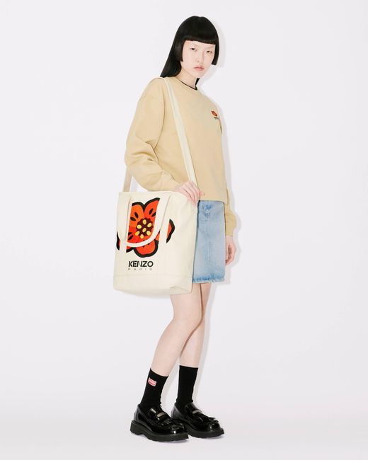 KENZO Natural 'Boke Flower' Crest Sweatshirt