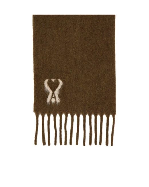 AMI Brown Solid Color Scarf