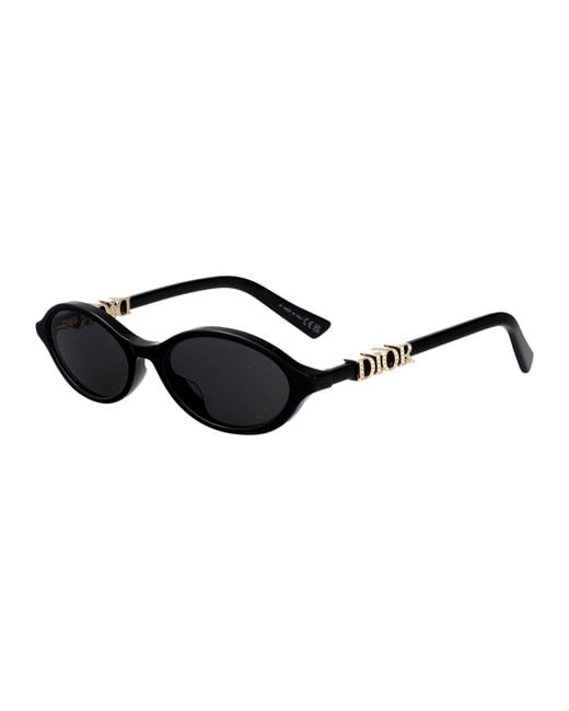 Dior White Full-Rim Sunglasses