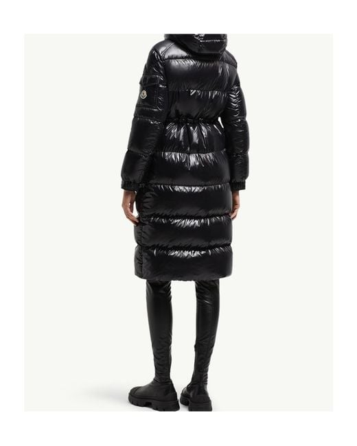 Moncler Black Cavettaz Hooded Long Down Jacket