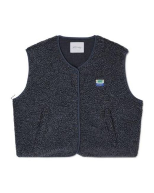 American Vintage Blue Sleeveless Vest