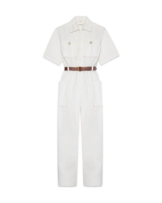 Saint Laurent White Jumpsuit