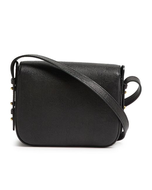 Soeur Black Flap Shoulder Bag