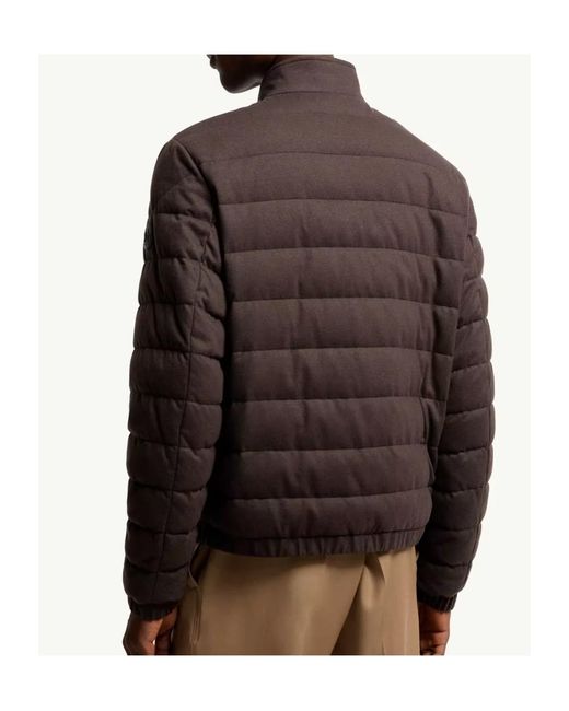 Moncler Brown Luray Zipped Quilted Jacket for men