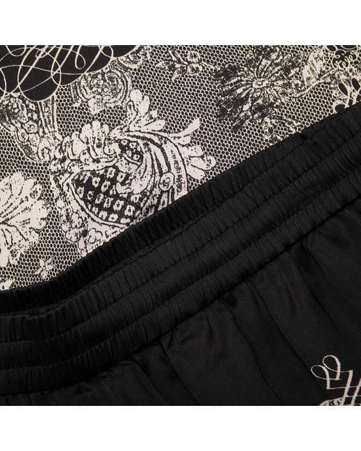 Acne Gray Pattern Printed Bunny Shorts for men