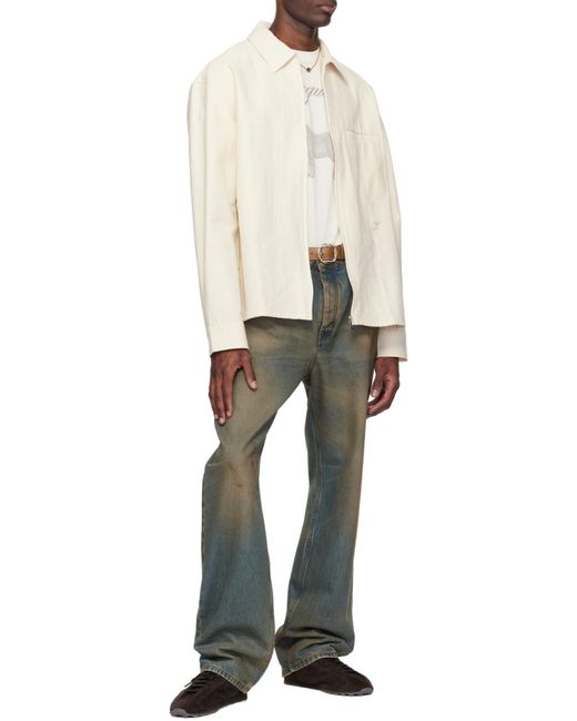 Jacquemus White The Mecano Long-Sleeved Shirt for men
