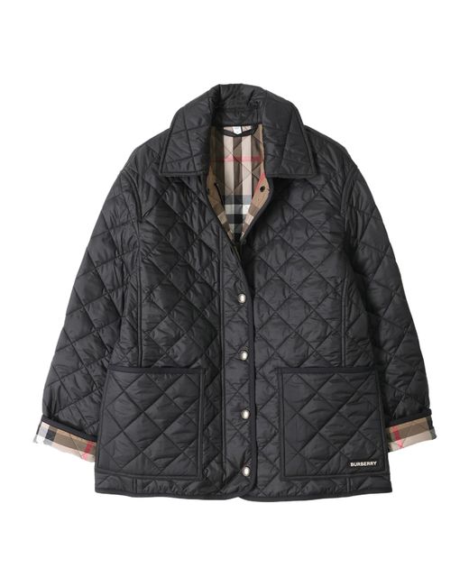 Burberry Black Quilted Barn Jacket