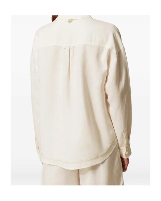 Twinset White Button-Up Shirt