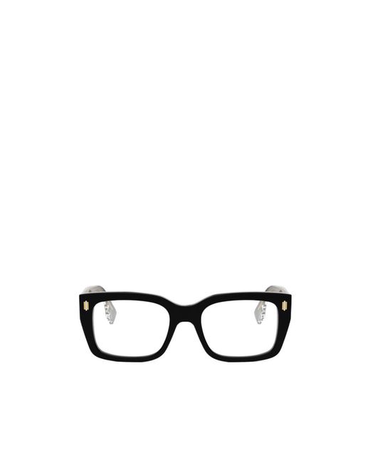 Fendi White Eyewear Square Frame Glasses for men