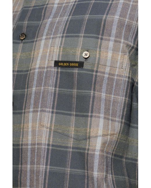 Golden Goose Deluxe Brand Gray Long Sleeve Shirt for men