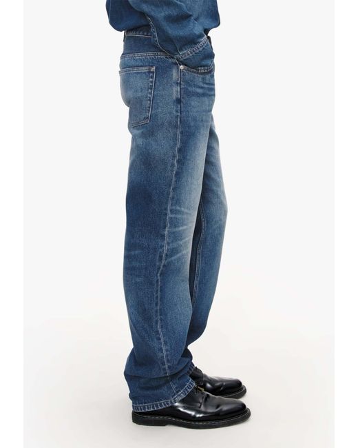 A.P.C. Blue Straight-Leg Jeans for men