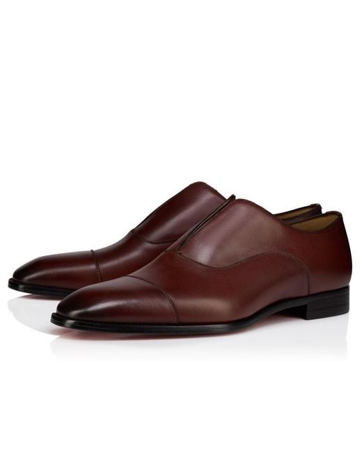 Christian Louboutin Brown Alpha Ii Round-Toe Loafers for men