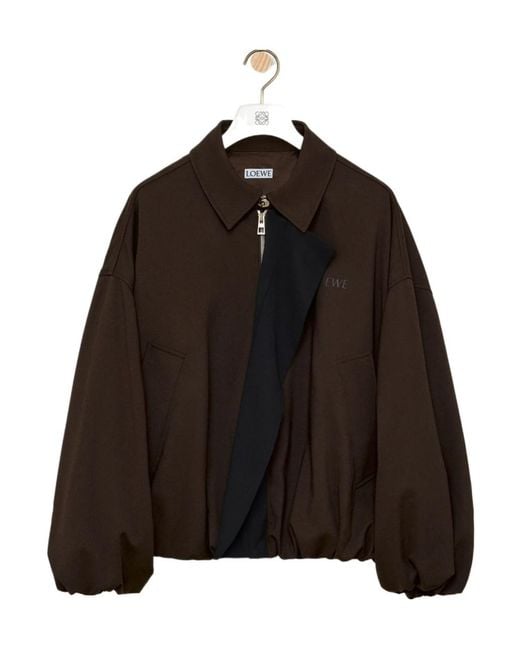 Loewe Brown Casual Wool Jacket