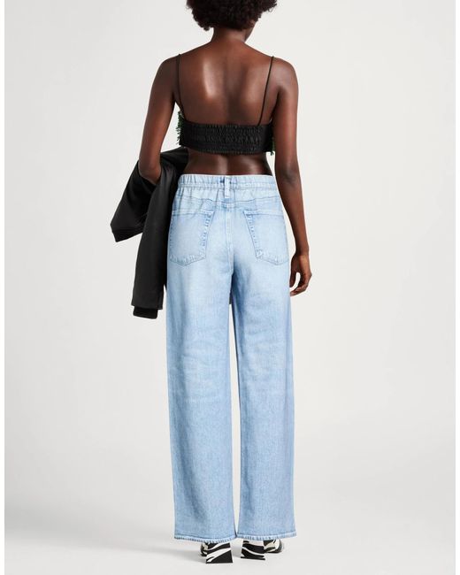 Rag & Bone Blue Solid Color Loose Fit Trousers