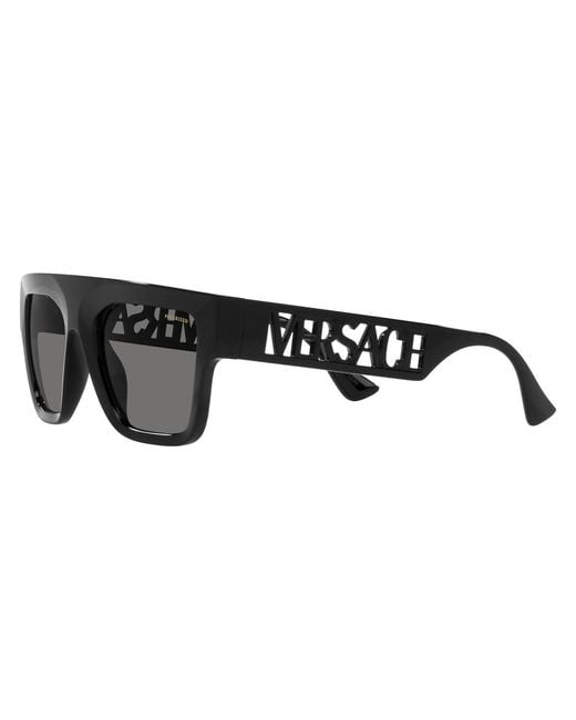 Versace Multicolor Logo-Embossed Square-Frame Sunglasses for men
