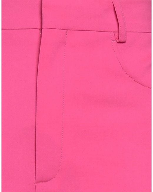 Jacquemus Pink Solid Color Casual Trousers