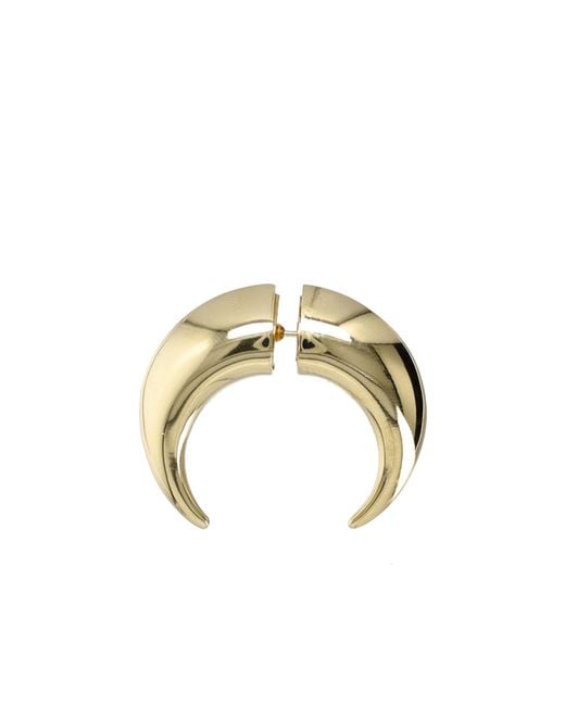 MARINE SERRE Metallic Piercing Moon Earring